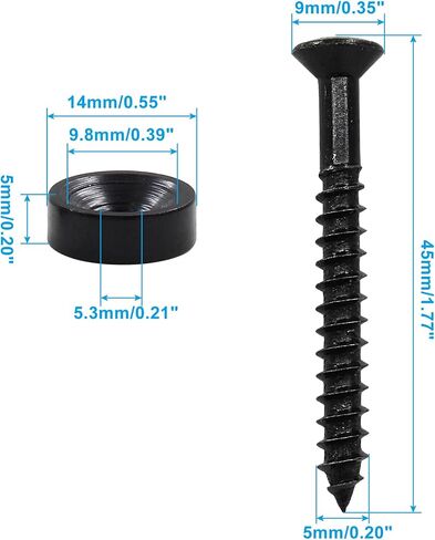 Litoexpe 4 PCS الغيتار البراغي تصاعد الرقبة البطاقات البطاقات المناورة والمسامير للجيتار الصوتية الكهربائية باس ، أسود in Kuwait
