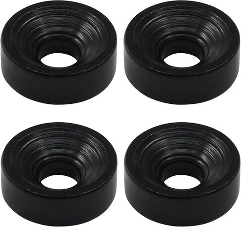 Litoexpe 4 PCS الغيتار البراغي تصاعد الرقبة البطاقات البطاقات المناورة والمسامير للجيتار الصوتية الكهربائية باس ، أسود in Kuwait