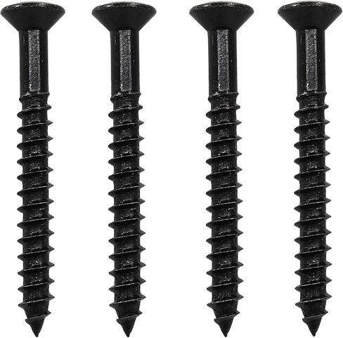 Litoexpe 4 PCS الغيتار البراغي تصاعد الرقبة البطاقات البطاقات المناورة والمسامير للجيتار الصوتية الكهربائية باس ، أسود in Kuwait