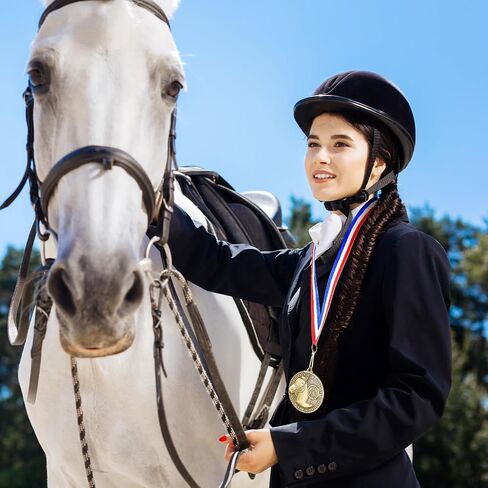 Remuuly 30 Pcs Award Medals Bulk 2'' Gold Trophy Award Winner Metal First Place with Neck Ribbons Award Prize Gift for Tournaments Match Sports Competition Teams Adult in Saudi Arabia
