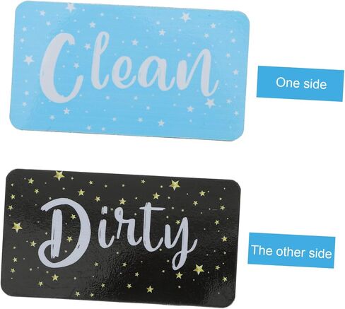 Amosfun Double-Sided Clean Dirty for Dishwasher and Washer Reversible Refrigerator Sign Home Use in Saudi Arabia