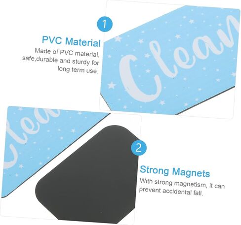 Amosfun Double-Sided Clean Dirty for Dishwasher and Washer Reversible Refrigerator Sign Home Use in Saudi Arabia