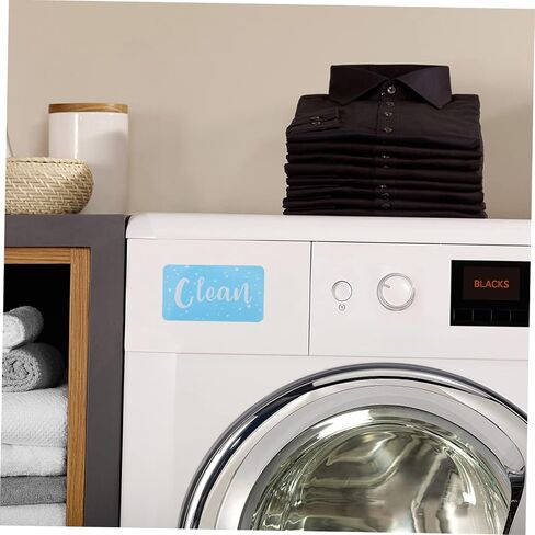 Amosfun Double-Sided Clean Dirty for Dishwasher and Washer Reversible Refrigerator Sign Home Use in Saudi Arabia
