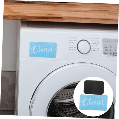 Amosfun Double-Sided Clean Dirty for Dishwasher and Washer Reversible Refrigerator Sign Home Use in Saudi Arabia
