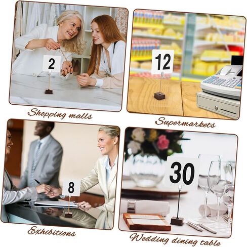 PRETYZOOM 50pcs Reusable Plastic Number Cards Table Signs for Weddings Events Restaurants Easy to Clean Versatile Display for Quick Identification in Kuwait
