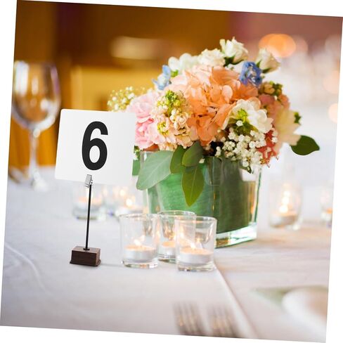 PRETYZOOM 50pcs Reusable Plastic Number Cards Table Signs for Weddings Events Restaurants Easy to Clean Versatile Display for Quick Identification in Kuwait