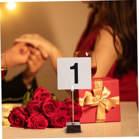 PRETYZOOM 50pcs Reusable Plastic Number Cards Table Signs for Weddings Events Restaurants Easy to Clean Versatile Display for Quick Identification in Kuwait