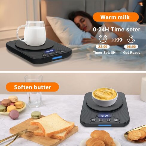 Sourdough Starter Warmer – Precise Thermostat (70-110°F), Intelligent Memory & 24H Timer Function for Home Baking & Fermented Dough (White) in Kuwait