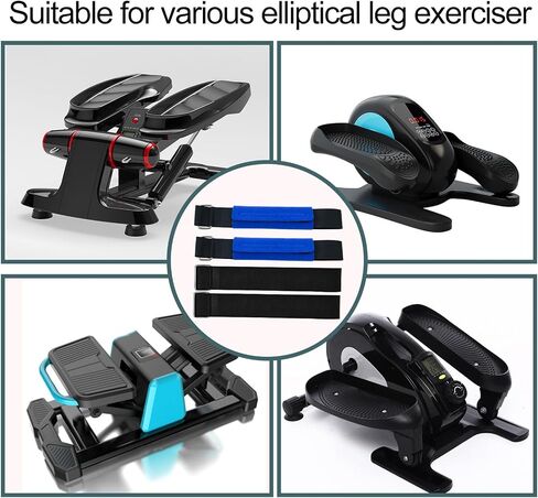 Adjustable Pedal Straps for Ellipse Leg Exerciser Machine, Feet Pedal Strap Under The Desk Leg Training Exerciser Fitness Strap Home Office Sports Accessories for Fit Foot Prevent Slipping in Kuwait