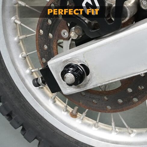 Motorcycle Axle Nut Front Rear Set Aluminum Compatible with YAMAHA YZ85 2002 2003 2004 2005 2006 2007 2008,CNC Machined in Kuwait