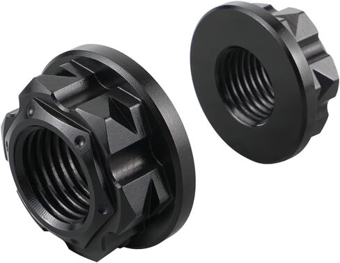 Motorcycle Axle Nut Front Rear Set Aluminum Compatible with YAMAHA YZ85 2002 2003 2004 2005 2006 2007 2008,CNC Machined in Kuwait