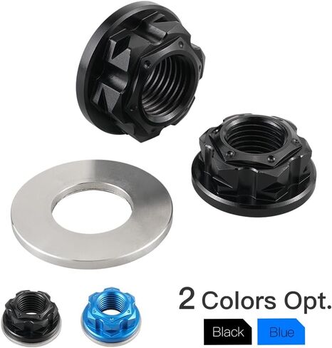 Motorcycle Axle Nut Front Rear Set Aluminum Compatible with YAMAHA YZ85 2002 2003 2004 2005 2006 2007 2008,CNC Machined in Kuwait