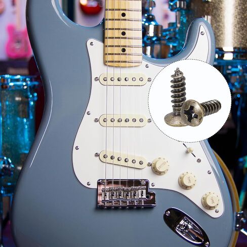 Meccanixity 30pcs 3mm 3mm Guitar Guitar براغي Pickguard Scratch Plate Scratf in Saudi Arabia