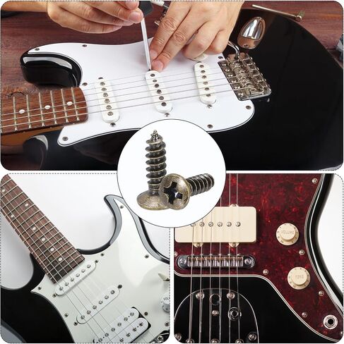 Meccanixity 30pcs 3mm 3mm Guitar Guitar براغي Pickguard Scratch Plate Scratf in Saudi Arabia