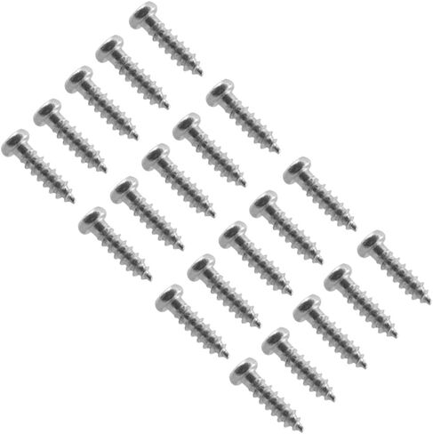 Seismic Audio - SAGA03-20Pack - Chrome Replacement Screws for Bass Guitar Pickguard Covers and Luthier Projects - 20 Pack in Saudi Arabia