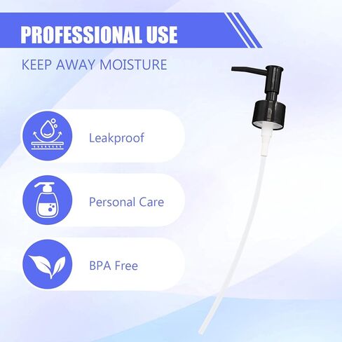 6 Pcs Soap Dispenser Pump, Soap Pump Replacement for Regular Mouth, Reusable, Suitable for Bathroom Kitchen Countertop Ceramic Plastic Glass Bottles, 28/400 Thread Size (Black) in Saudi Arabia