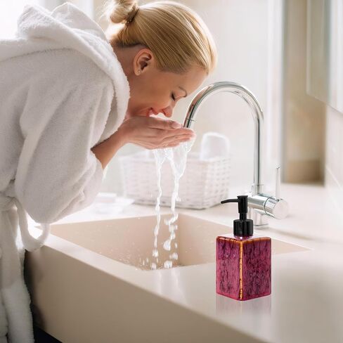 6 Pcs Soap Dispenser Pump, Soap Pump Replacement for Regular Mouth, Reusable, Suitable for Bathroom Kitchen Countertop Ceramic Plastic Glass Bottles, 28/400 Thread Size (Black) in Saudi Arabia