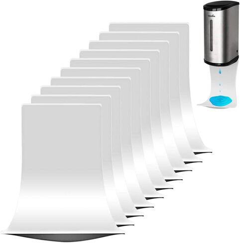 Wall Mount Drip Catcher for Automatic Hand Sanitizer Dispenser, Alcohol Catch Tray, Easy to Clean (White,10pcs) in Saudi Arabia