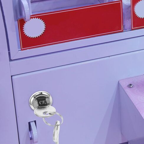 قفل آلة Gumball Doitool: مجموعة واحدة من قفل آلة البيع واستبدال المفتاح ، وتجميع المعادن الآمن ، وموزع الحلوى ، والفضة ، 2.63 × 0.86 بوصة in Kuwait