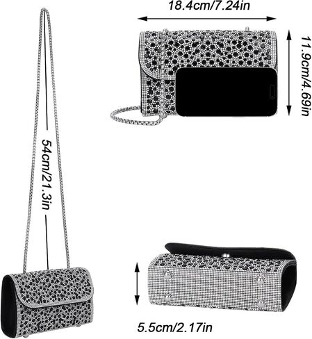 Ayliss Evening Bag Clutch Purses for Women Formal Dressy Evening Handbags Crossbody Bag for Wedding Cocktail Prom Party in Saudi Arabia
