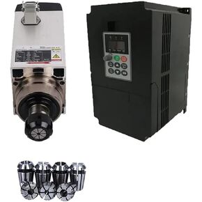 380V 7.5KW 10HP مربع مغزل هواء مربع مبرد 4 محامل + 7.5kW VFD العاكس + ER32 تشاك كيت in Kuwait