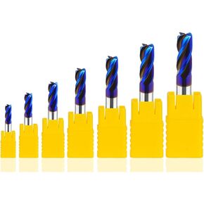 1Pcs 1R0.2-12R2 HRC65 Solid Carbide Tungsten 4 Flutes Radius Angle Corner Rounding End Mills Milling Cutter CNC Machining Tools(5R1X50L) in Kuwait