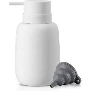 Ceramic Hand Soap Dispenser for Bathroom,16OZ Matte Dish Soap Dispenser for Kitchen Sink,Refillable Liquid Lotion Dispenser with Easy-to-Press Pump Rubber Paint (Green) in Saudi Arabia