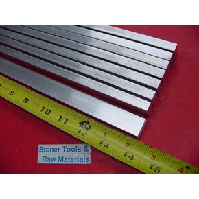 8 قطع 3/8 "× 3/4" الألومنيوم 6061 شريط مسطح 14 "طويل T6511 .375" New Mill Stock in Kuwait