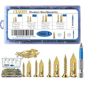 360PCS 4-Size Variety Pack Self Drilling Drywall Metal Expansion Anchor with Screws Kit and Drywall Screws for Drywall,Create Secure Holes Without Drilling in Saudi Arabia