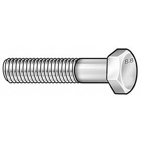 M12-1.50 × 80 مم. فئة 8.8 المسمار غطاء رأس الزنك مطلي بالزنك ، 5 pk. in Saudi Arabia