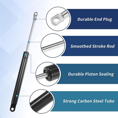 12 بوصة 35IB/156N/16 كجم من الينابيع الغازية ، 12 "دعامات غاز الدعم هيدروليكي مربع أدوات مربع تخزين مربع مربع مربع مربع ، 2 أجهزة كمبيوتر ، أسود in Kuwait