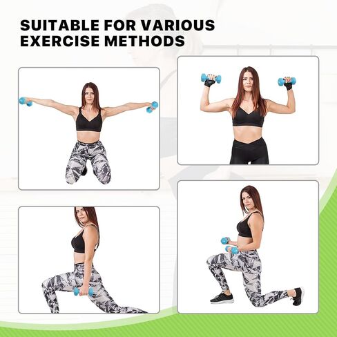 Neoprene Coated Dumbbell Hand Weights Set – 1LB, 2LB, 3LB, 5LB Pairs for Strength Training and Home Workouts, Hex Shape for Stability and Non-Slip Grip in Saudi Arabia