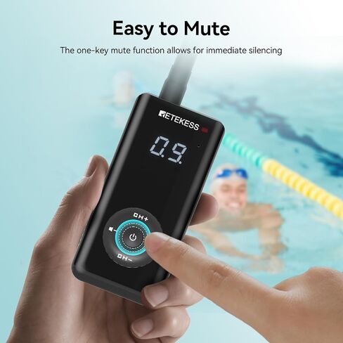 RETEKESS TT120 COMMATION COMMIATOR ، IP68 سماعات السباحة المقاومة للماء ، توصيل العظام ، 120 متر ، وحدة الاتصال اللاسلكية تحت الماء لتدريب السباحة (1 جهاز الإرسال 5 مستقبلات) in Kuwait