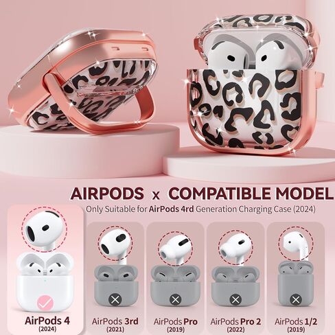 with Safety Lock for AirPods 4 Case 2024,Cute Floral for AirPods 4th Generation Case,Air Pod 4 Cases for Women Girly, Purple Gold Marble in Kuwait