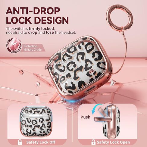 with Safety Lock for AirPods 4 Case 2024,Cute Floral for AirPods 4th Generation Case,Air Pod 4 Cases for Women Girly, Purple Gold Marble in Kuwait
