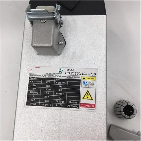 7.5KW 10HP 220V Square Spindle Motor Air Cooled 4 Bearings + 7.5kw VFD Inverter + ER32 Chuck Kit in Saudi Arabia