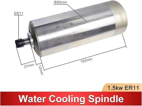 1.5 كيلو وات محرك المغزل المبرد بالمياه ER11 80mm 220v/380v (1.5kw ER11 380V) in Saudi Arabia