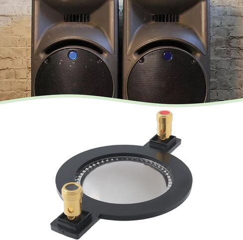 ECSiNG 44.4mm 8 Ohm High Voice Coil Titanium Film Diaphragm Replacement Compatible with Mackie SRM-450 C300Z P-Audio BMD-440 for Home Theater in Saudi Arabia