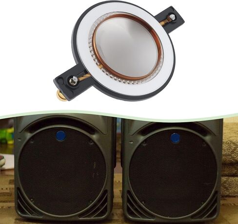 ECSiNG 44.4mm 8 Ohm High Voice Coil Titanium Film Diaphragm Replacement Compatible with Mackie SRM-450 C300Z P-Audio BMD-440 for Home Theater in Saudi Arabia