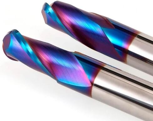 6mm 8mm 10mm 12mm Shank HRC65 HRC70 High Hardness Ball Nose End Mill Tungsten Carbide Cutter CNC Router Bit Milling Tool R0.5(HRC65,R4x16xD8x60L) in Saudi Arabia