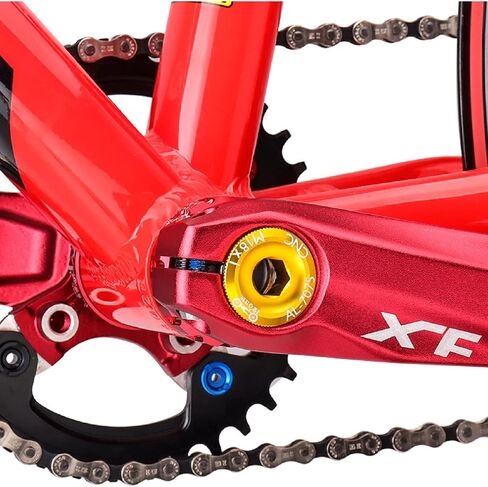 1 Piece Bike Crank Bolts Aluminum Alloy Bicycle Crankset Crank Fixing Bolt Chainwheel Screw Cap for Mountain Road Bike in Kuwait