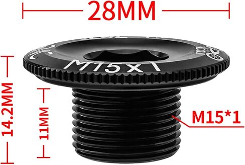 1 Piece Bike Crank Bolts Aluminum Alloy Bicycle Crankset Crank Fixing Bolt Chainwheel Screw Cap for Mountain Road Bike in Kuwait