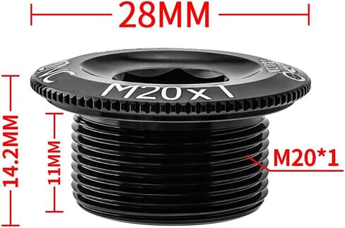 1 Piece Bike Crank Bolts Aluminum Alloy Bicycle Crankset Crank Fixing Bolt Chainwheel Screw Cap for Mountain Road Bike in Kuwait