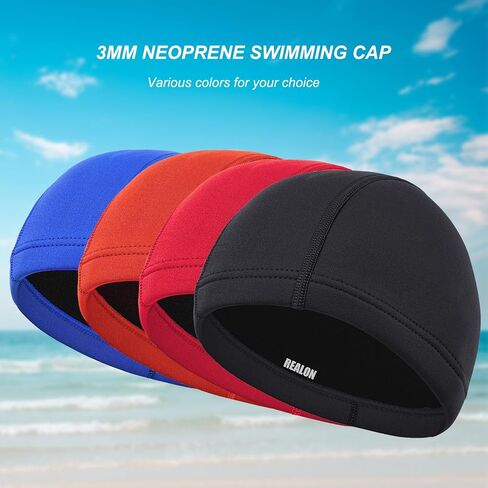 Neoprene Diving Hood Wetsuit Cap for Men Women and Youth 3mm Thermal Scuba Headband Swim Beanie, Long Hair Protection Hat for Swimming Surfing Windsurfing Snorkeling Water Sports in Kuwait
