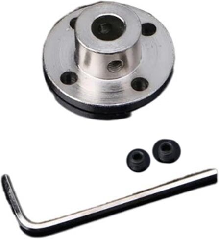 1pc Rigid Flange Coupling Motor Guide Shaft Coupler Motor Connector M4 Screws(5mm) in Saudi Arabia
