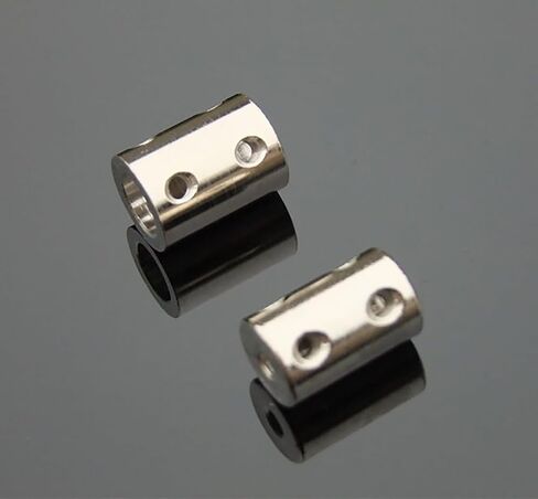 1pcs 45 Steel Rigid Motor Shaft Coupling 4mm to 10mm Coupler Transmission Connector Boat Car Model Airplane Sleeve Adapter(10mm x 10mm) in Saudi Arabia