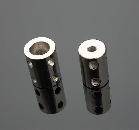1pcs 45 Steel Rigid Motor Shaft Coupling 4mm to 10mm Coupler Transmission Connector Boat Car Model Airplane Sleeve Adapter(10mm x 10mm) in Saudi Arabia