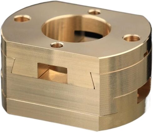 2pcs Brass 1204 Coupling for 12mm Ball Screw Hot Bed Coupler 3D Printer Z Axis Connector in Saudi Arabia