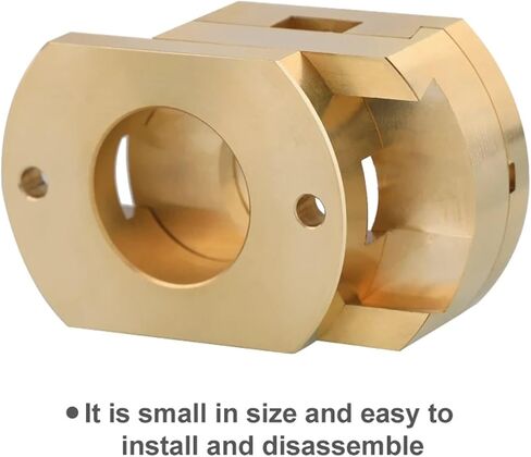 2pcs Brass 1204 Coupling for 12mm Ball Screw Hot Bed Coupler 3D Printer Z Axis Connector in Saudi Arabia