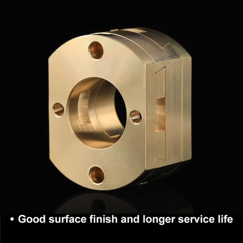 2pcs Brass 1204 Coupling for 12mm Ball Screw Hot Bed Coupler 3D Printer Z Axis Connector in Saudi Arabia